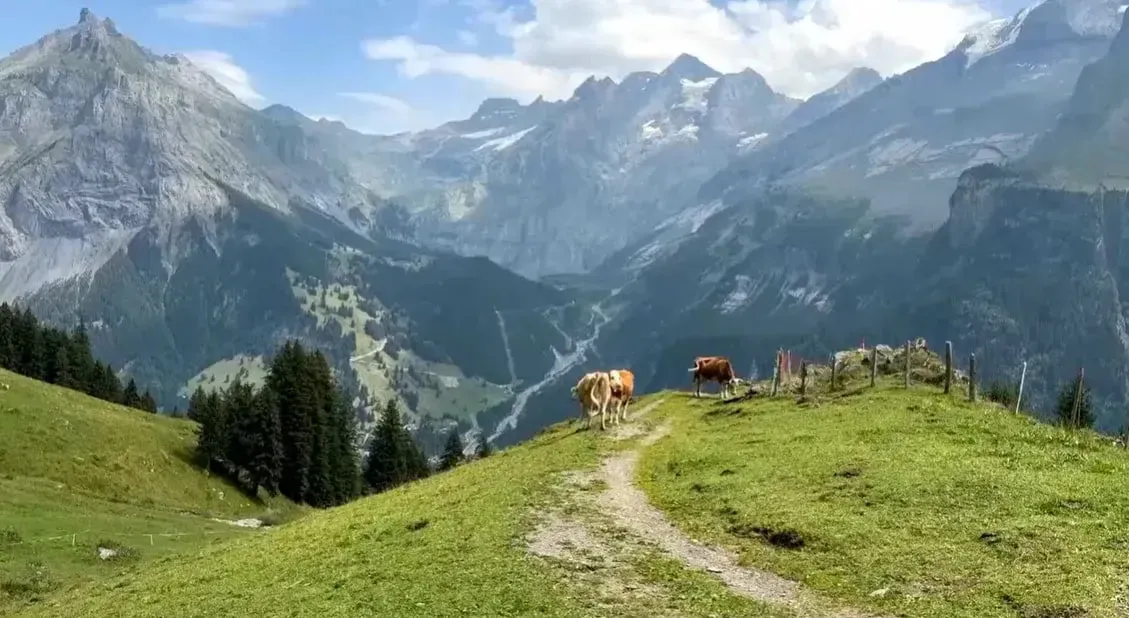 A Swiss village is threatened by a massive landslide due to melting glaciers