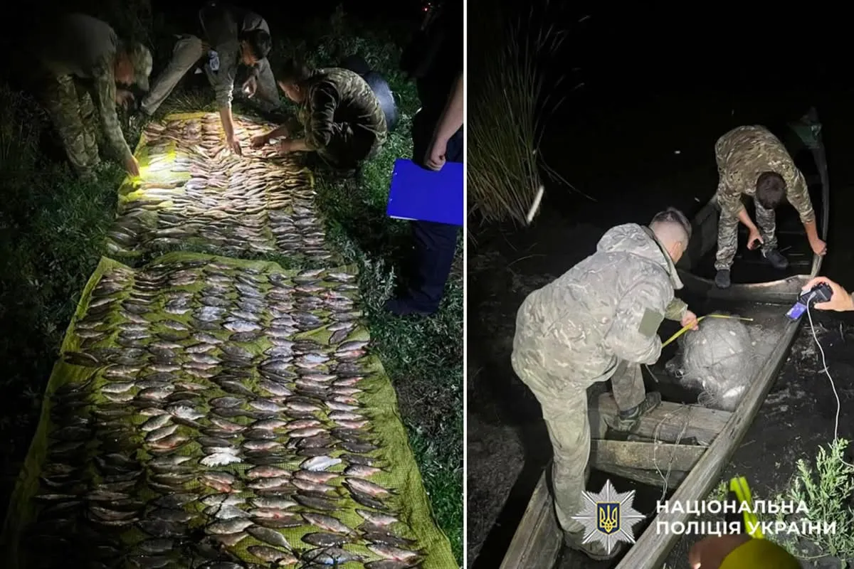 A poacher with a catch worth over 1 million hryvnia was apprehended in the Khmelnytskyi region