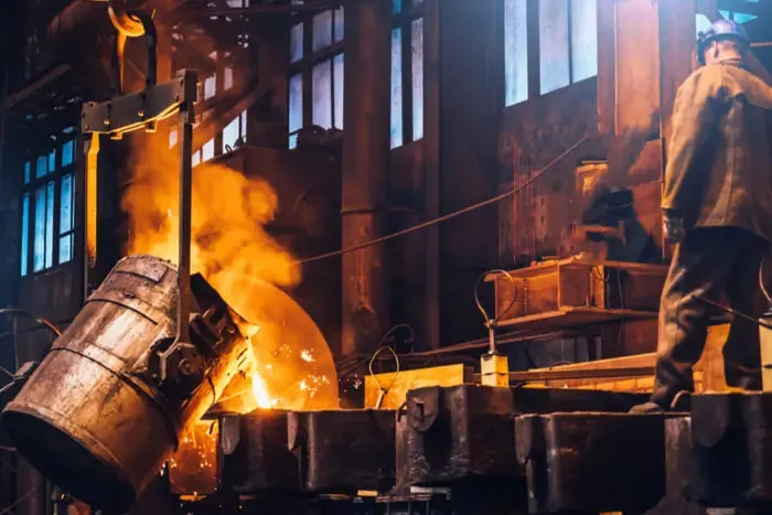 Steel production in Ukraine fell by 57% over the past year