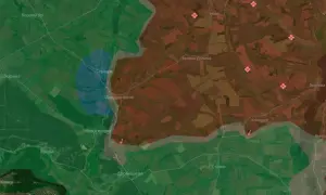 A video captured the moment of the Russian strike on vehicles in Pavlohrad