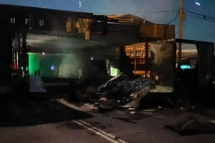 An international border crossing was destroyed on the border between Russia and Belarus