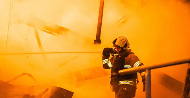 A 12-story building caught fire in Kyiv following a Russian drone attack