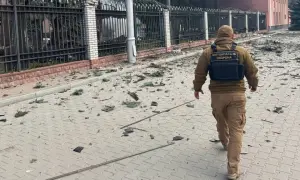 Two people were killed and 13 were injured in an attack in Kyiv