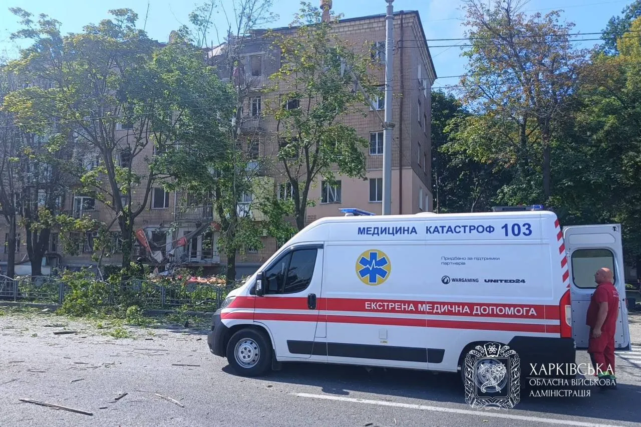 Three women were injured in a Russian strike on the outskirts of Kharkiv