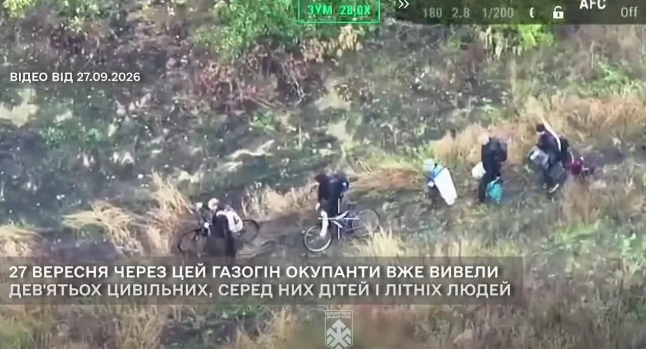 The Russians herded civilians into a gas pipeline in Kupiansk and shelled them with artillery