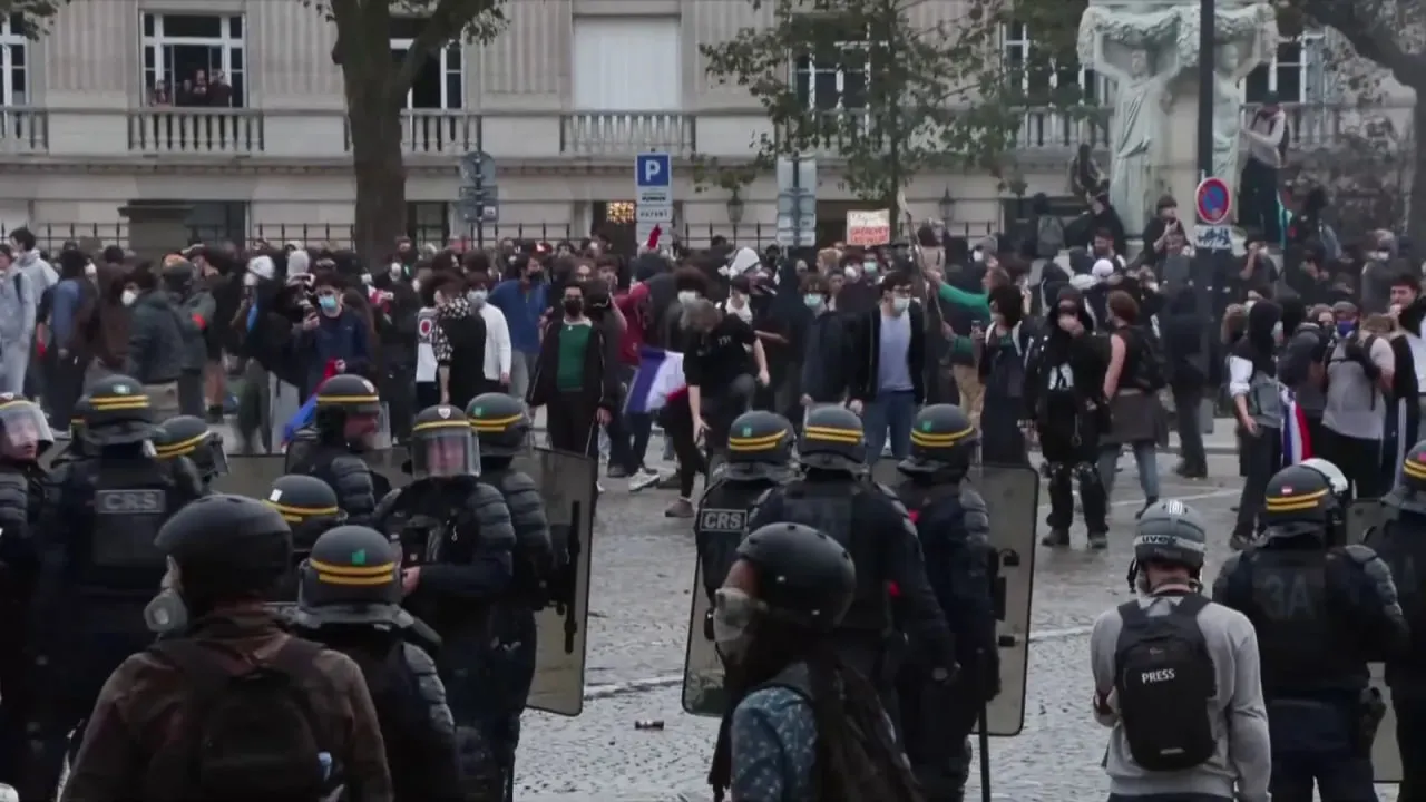 In France, nearly 8,000 people were detained during high school student protests