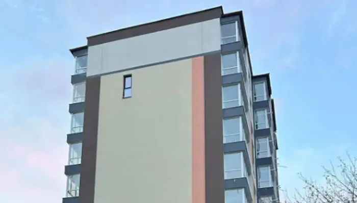 In Khmelnytskyi, people are discussing the unusual facade of a high-rise building