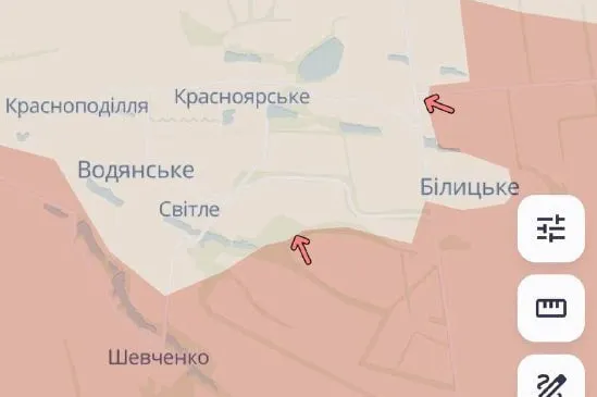 Российские войска продвинулись в районе Светлого в Донецкой области — DeepState