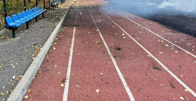 Russians attacked the stadium of a high school in Dnipro; there were no casualties