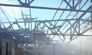 A Russian attack destroyed a Philips warehouse in Ukraine
