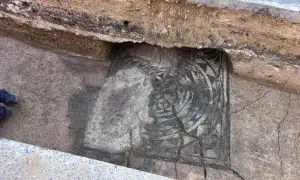 A rare Roman mosaic dating back nearly 2,000 years has been discovered in France