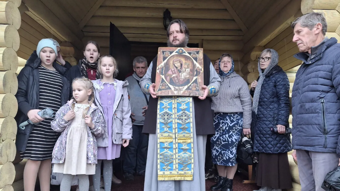 A prayer service was held in Kaluga to seek protection from drones following an attack on the Yandex data center