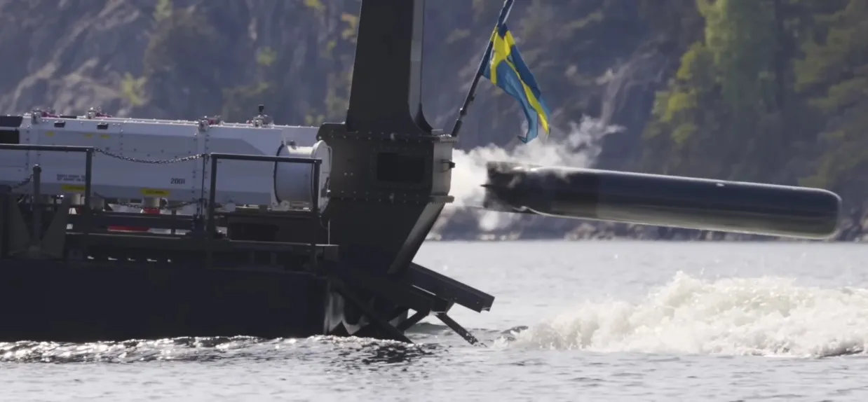 Saab Conducted Its First Test of a Torpedo Launch from an Unmanned Boat