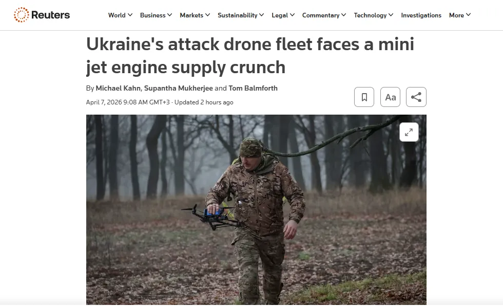 В Україні гальмує виробництво ударних дронів через брак двигунів — Reuters