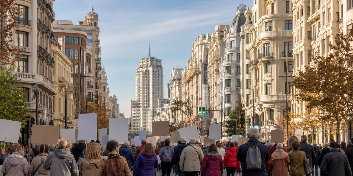 25,000 people march in Madrid to defend state pensions — Al Jazeera