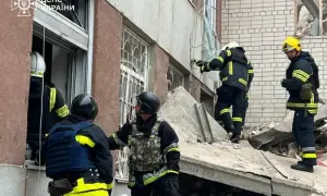 Російські дрони вночі атакували підрозділ ДСНС у Херсоні