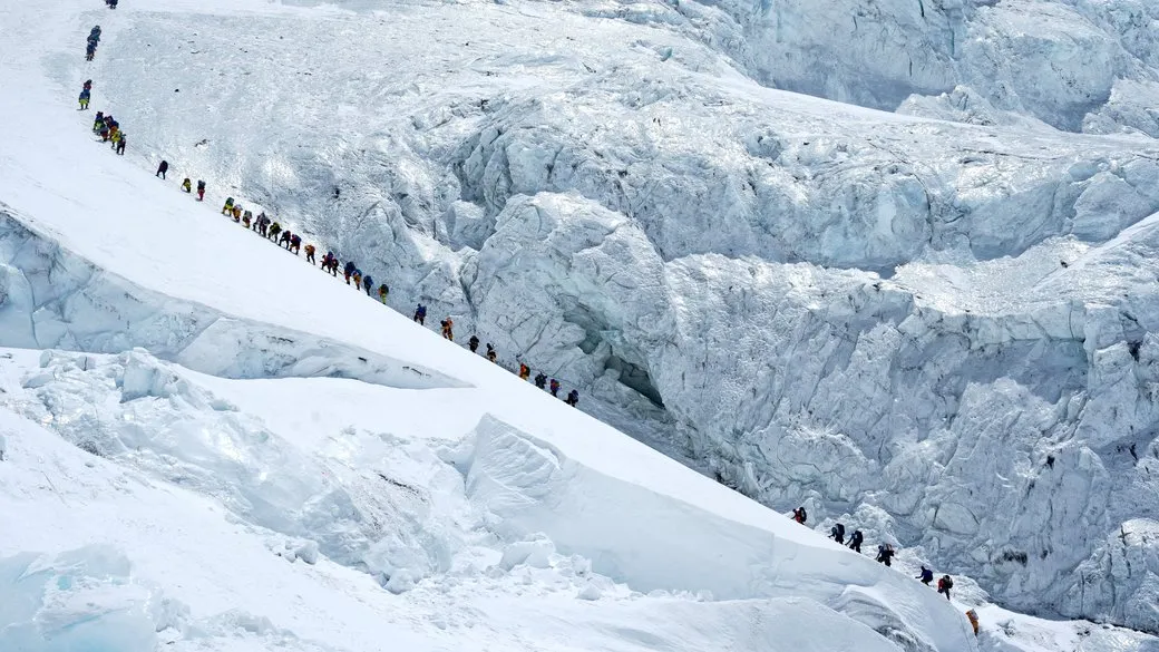 A new influx of climbers is being reported on Mount Everest