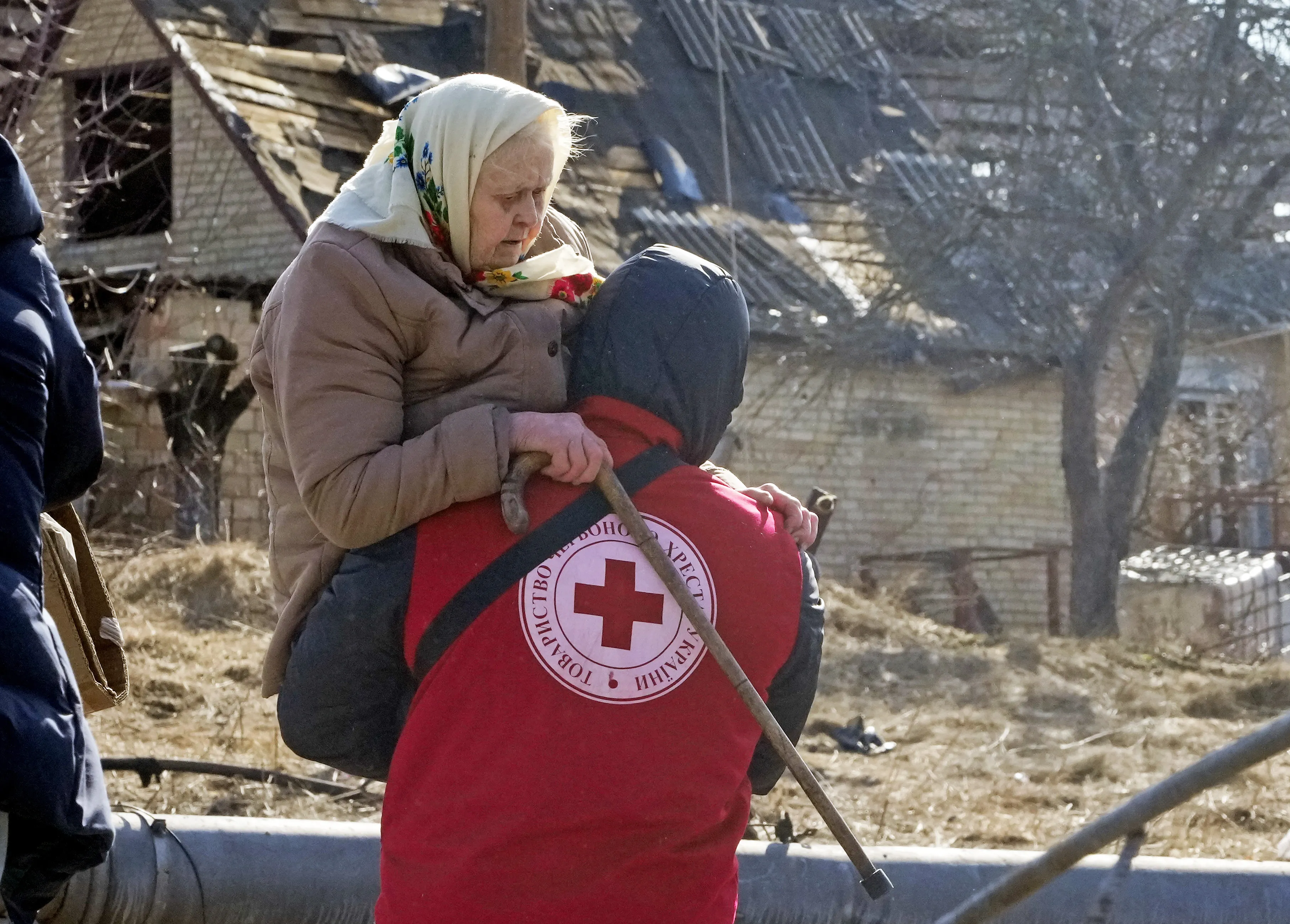 The Ukrainian Red Cross continues to evacuate residents from the border areas of Kharkiv Oblast