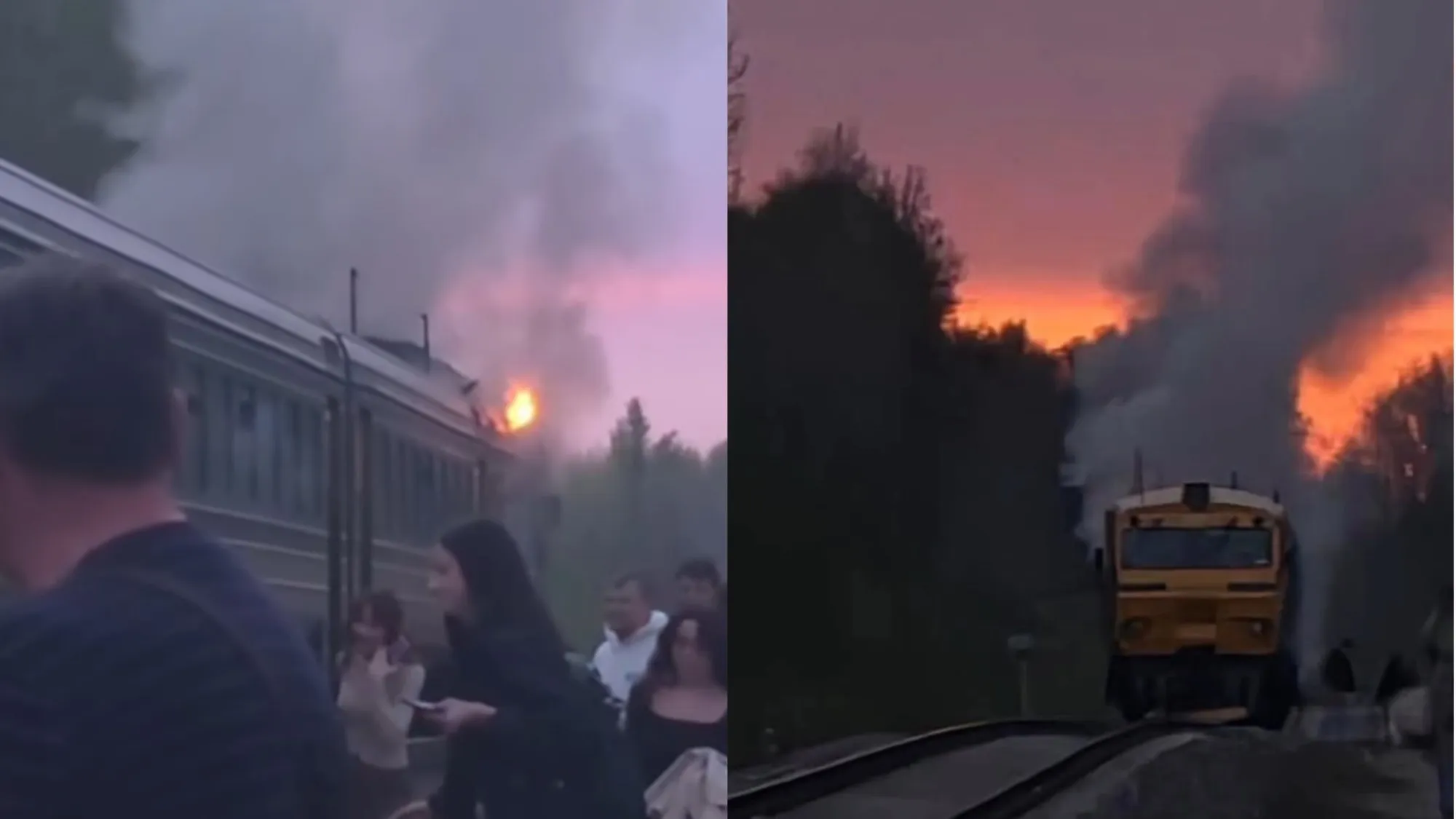 У Латвії під час руху загорівся пасажирський потяг