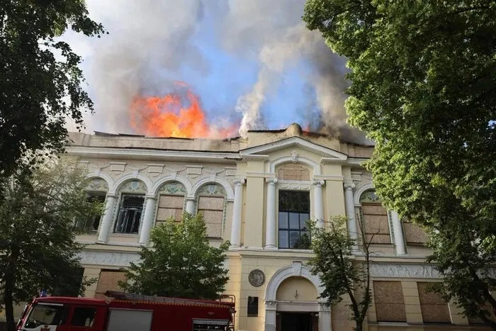 An art museum in Kharkiv has been restored following a Russian attack