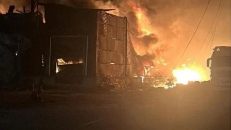 In the Lviv region, residential buildings were damaged by drones and warehouses caught fire