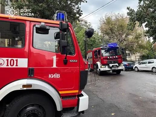 A Russian drone exploded near a gas distribution station in Kyiv