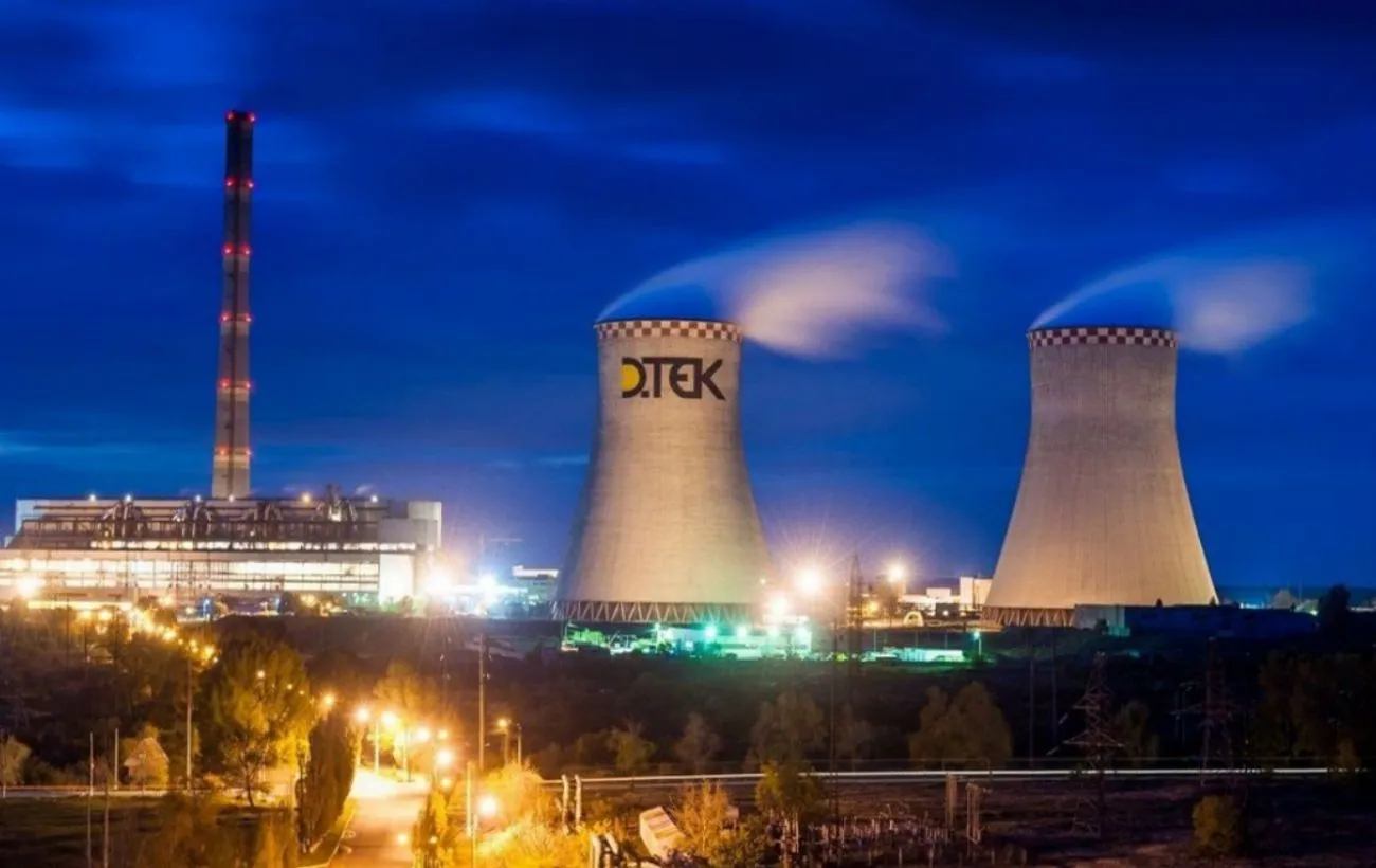 One of DTEK's thermal power plants shut down following a massive attack by Russia