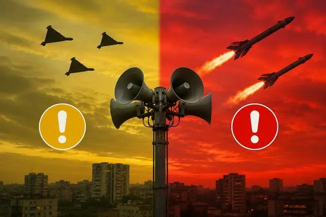 Днепропетровская область просит отменить два уровня воздушной тревоги