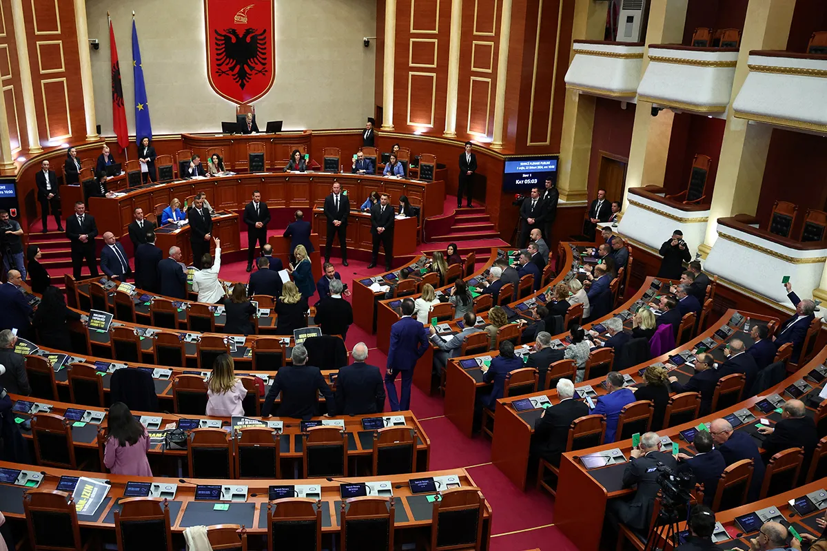 The Albanian Parliament approved a $302 million defense loan from the United States