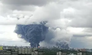 Russia attacked Fastiv for the third time in one night: drones caused large-scale fires
