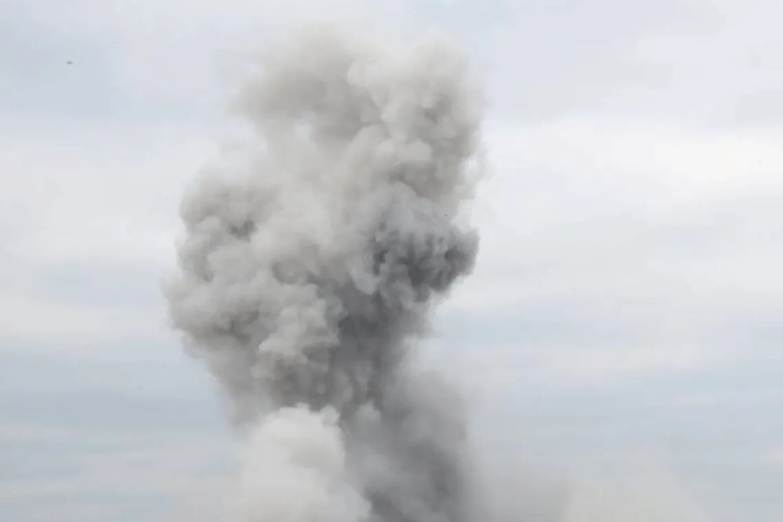 Warehouse facilities were damaged as a result of the Russian Federation's nighttime attack on Kyiv
