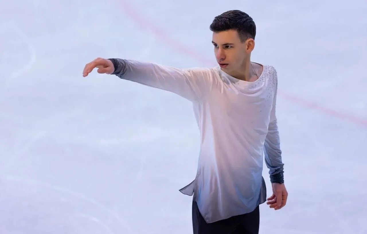 Yegor Kurtsov won a historic silver medal for Ukraine at the Junior Grand Prix