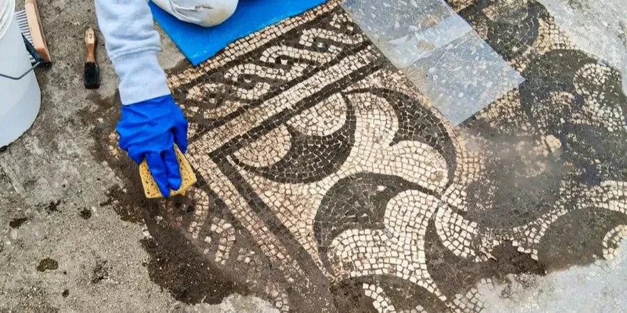 A luxurious imperial villa with mosaics has been discovered near Rome
