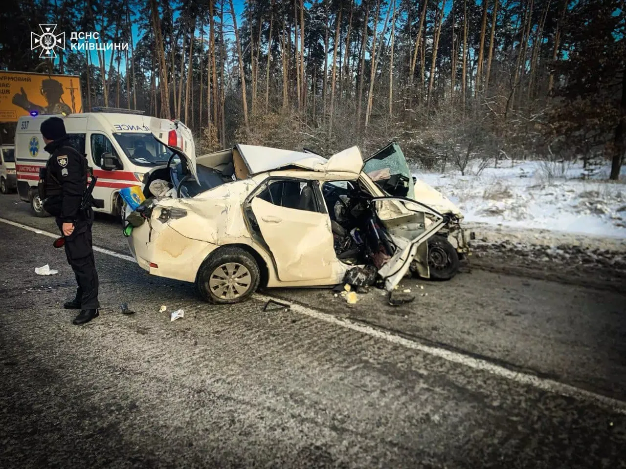 На трасі Київ – Гостомель сталася масштабна ДТП – фото