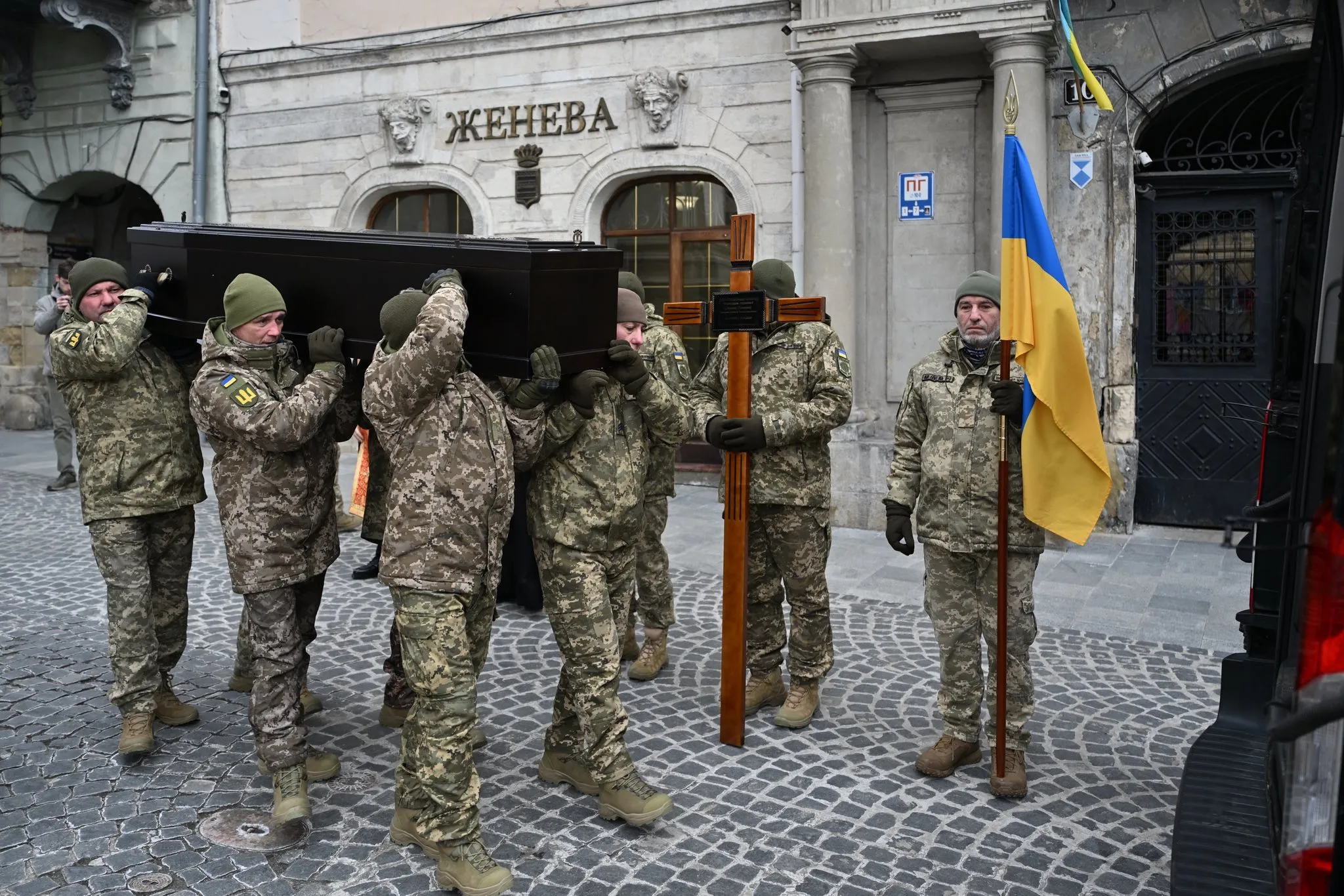 Львів попрощався із білорусом, який загинув, захищаючи Україну