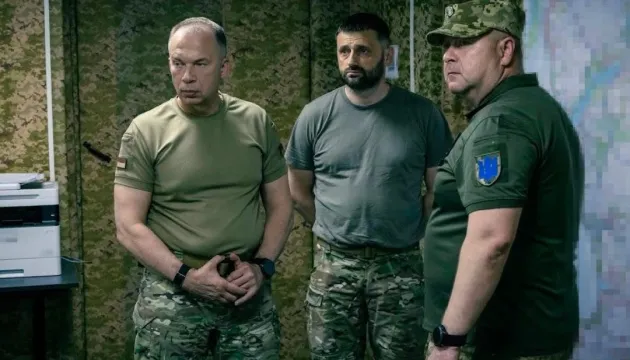 Сирський відвідав бойові частини на Запорізькому напрямку