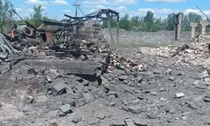 VIDEO: Russians strike Zaporizhzhia with a drone; there are casualties