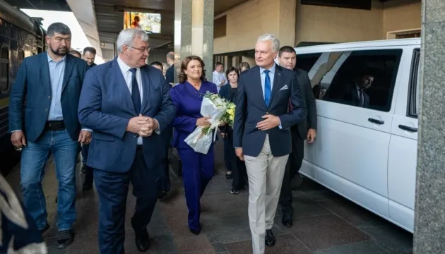 Lithuanian President Gitanas Nausėda arrived in Kyiv