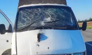 A Russian drone struck the SBU building in downtown Kyiv
