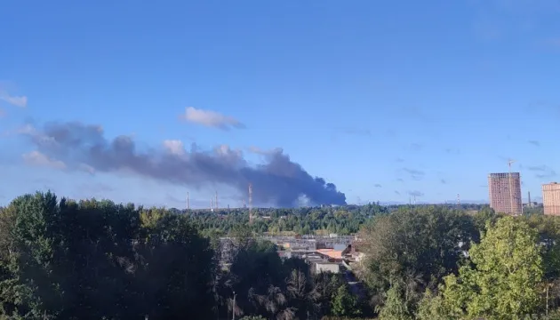 An oil refinery caught fire in Ryazan