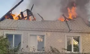 Video: In Kyiv's Obolon district, a UAV crashed onto the grounds of a garage cooperative