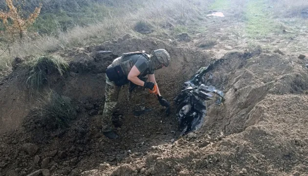 An unexploded warhead from a Russian missile was found near Pryluky