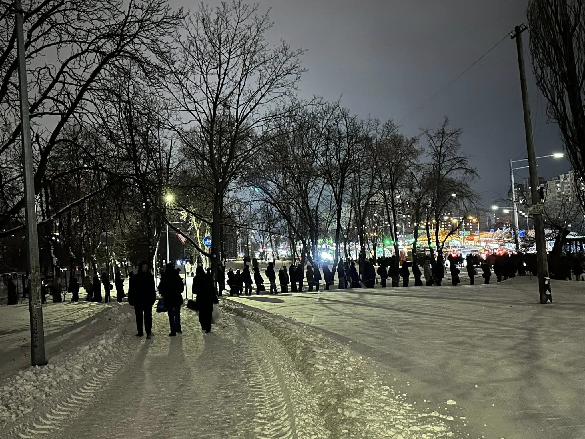 Через транспортний колапс у Києві виникли великі черги на маршрутки