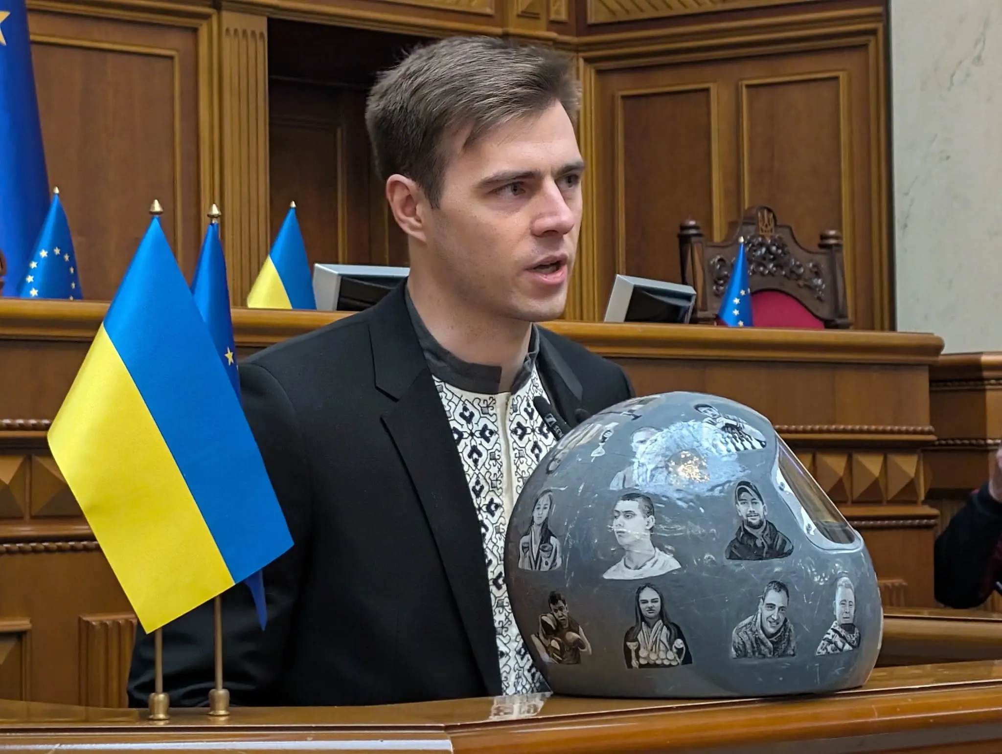 Скелетоніст Гераскевич виступив у Раді, закликав позбавити Бубку звання Героя України