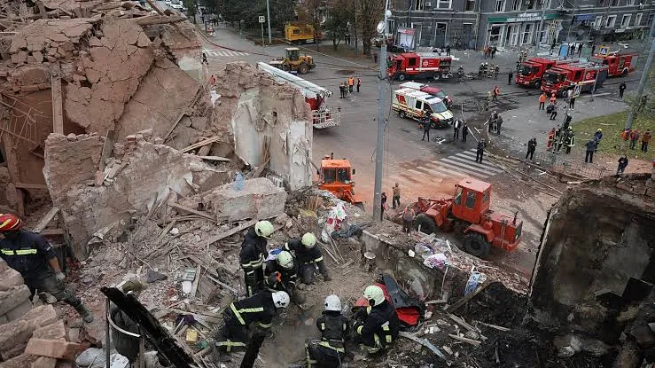 Russia struck Kharkiv with missiles and drones, killing one person