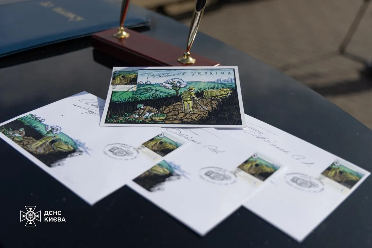 У Києві презентували марку на честь українських саперів