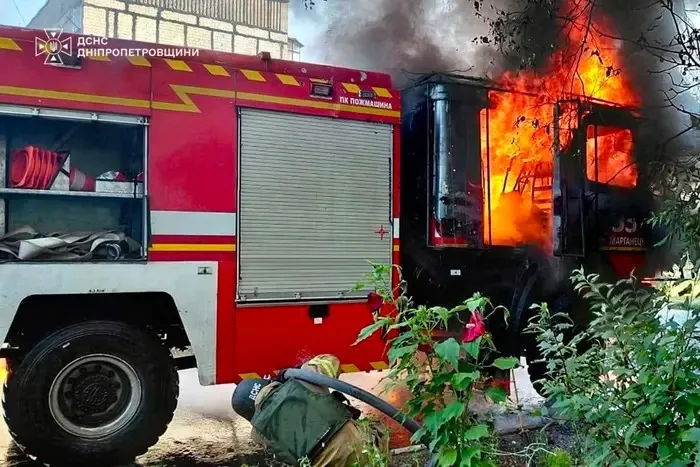 Russia has once again targeted rescue workers in the Dnipropetrovsk region
