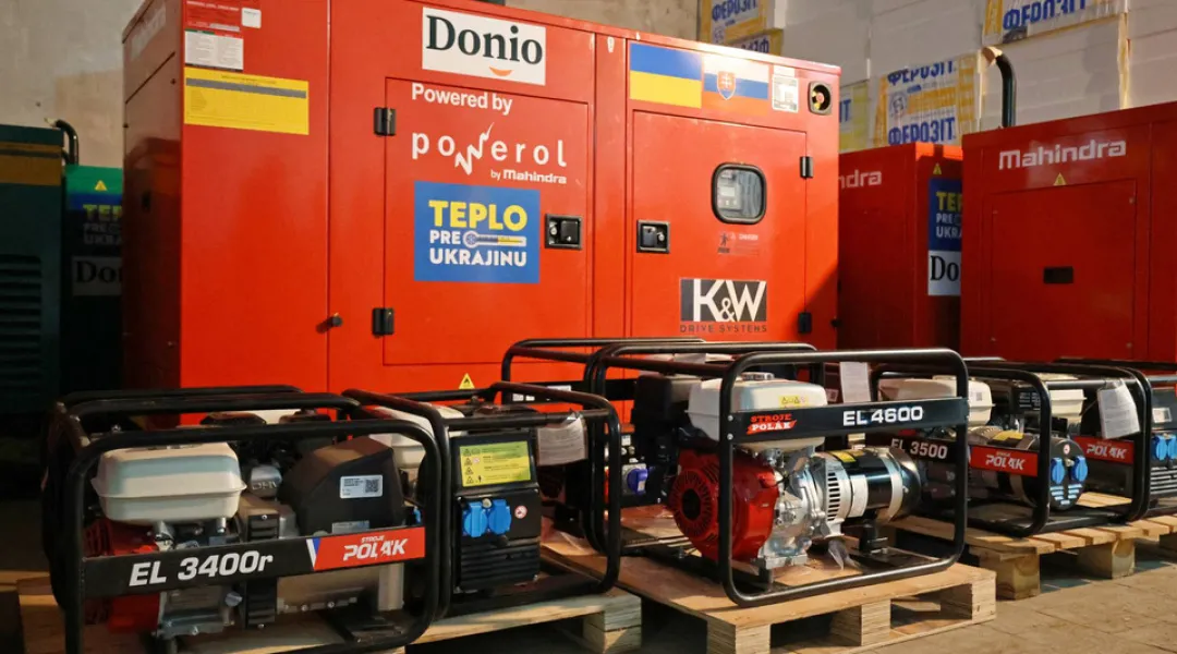 Чернігову передали 26 генераторів зі Словаччини