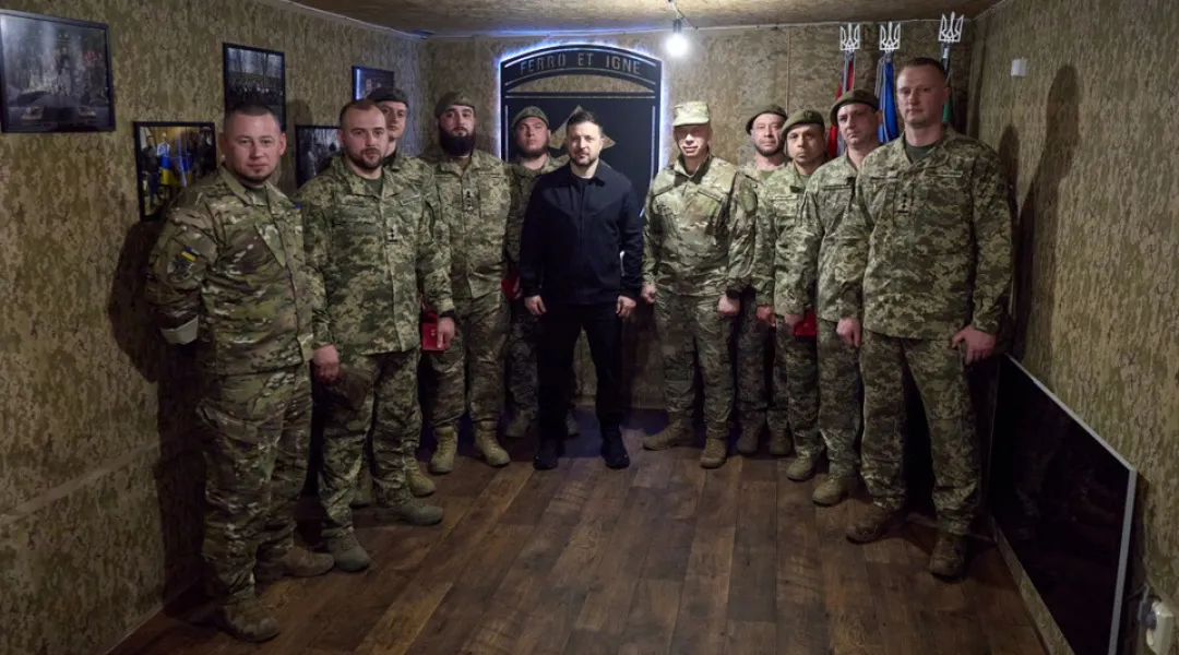 Зеленський на передовій нагородив воїнів 31-ї бригади