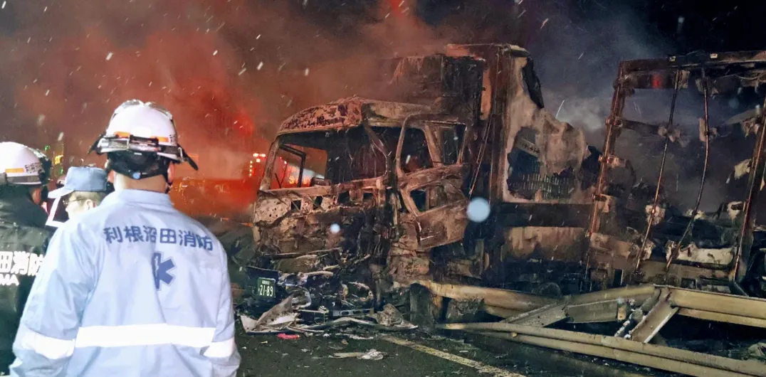 Через ожеледицю в Японії зіткнулися 67 авто: двоє загиблих і десятки поранених